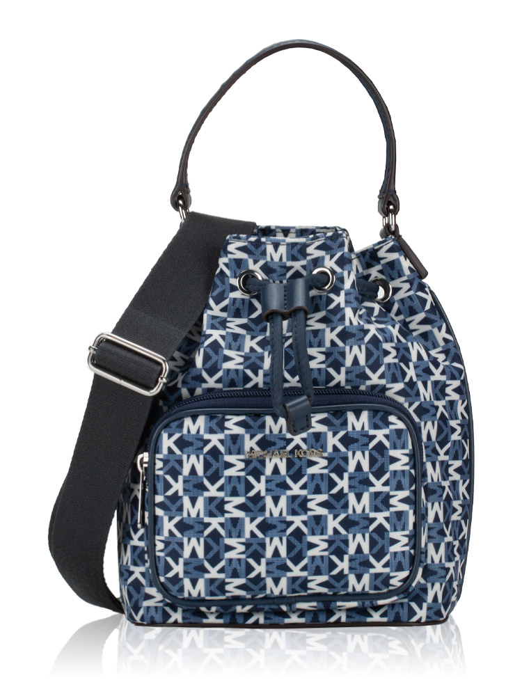 Signature Khai Small Bucket Bag Navy