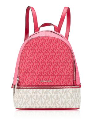 Signature Rhea Medium Colorblock Backpack Dark Raspberry Multi
