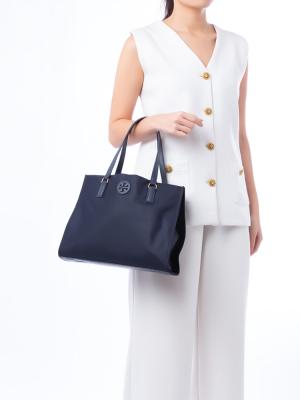 New Ella Nylon Small Tote Navy