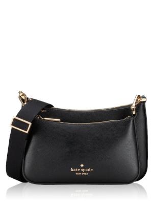 Duet Leather Crossbody Black