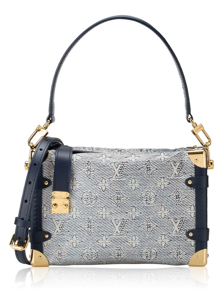 Monoglam Canvas Side Trunk Bleu