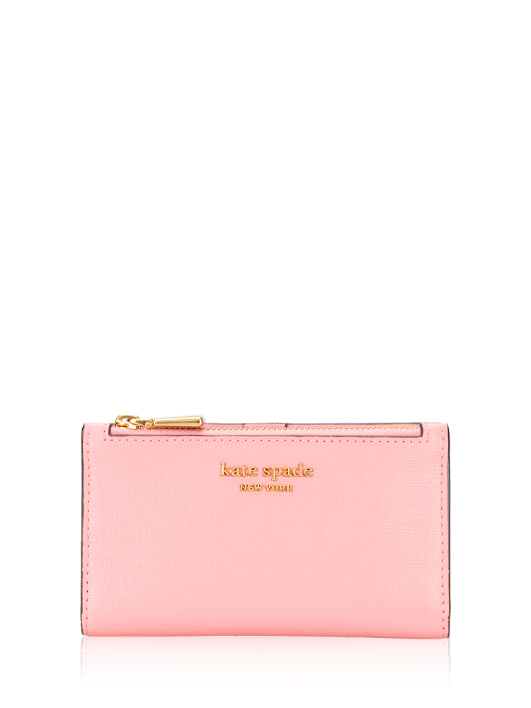 Morgan Small Slim Bifold Wallet Salmon Pink