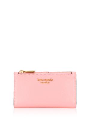 Morgan Small Slim Bifold Wallet Salmon Pink
