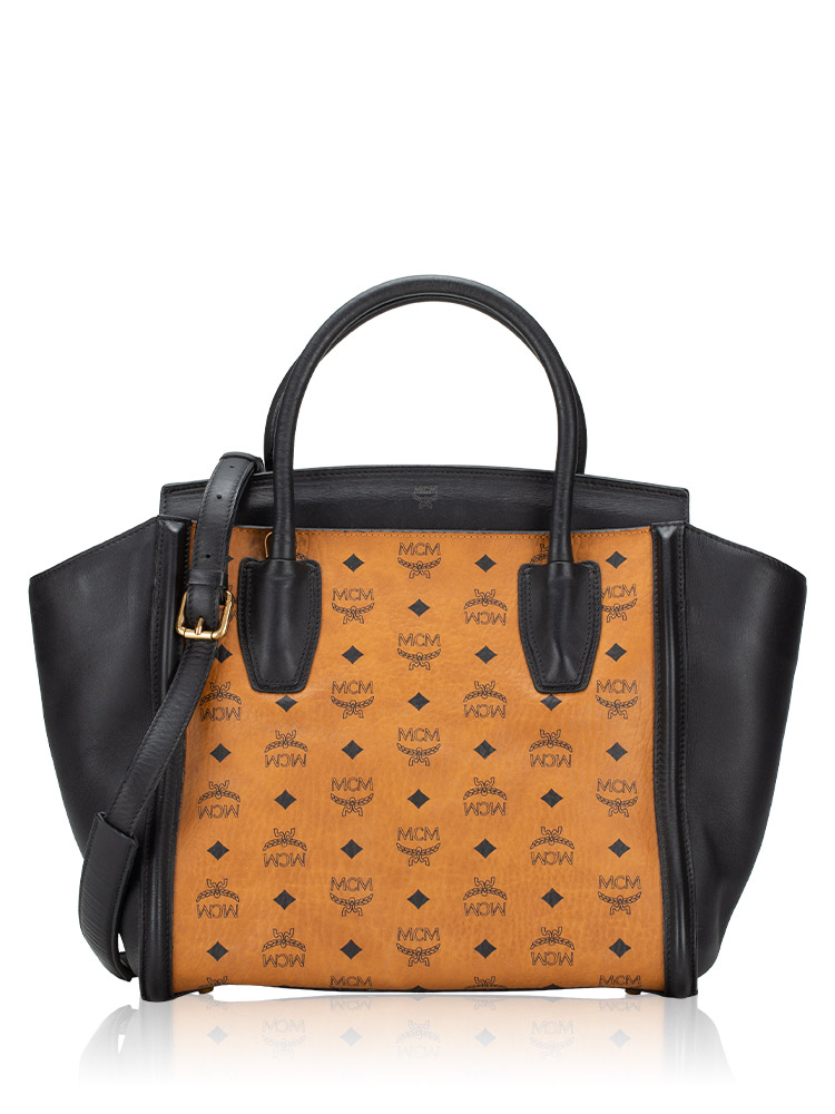 Visetos Kathy Medium Tote Cognac Black
