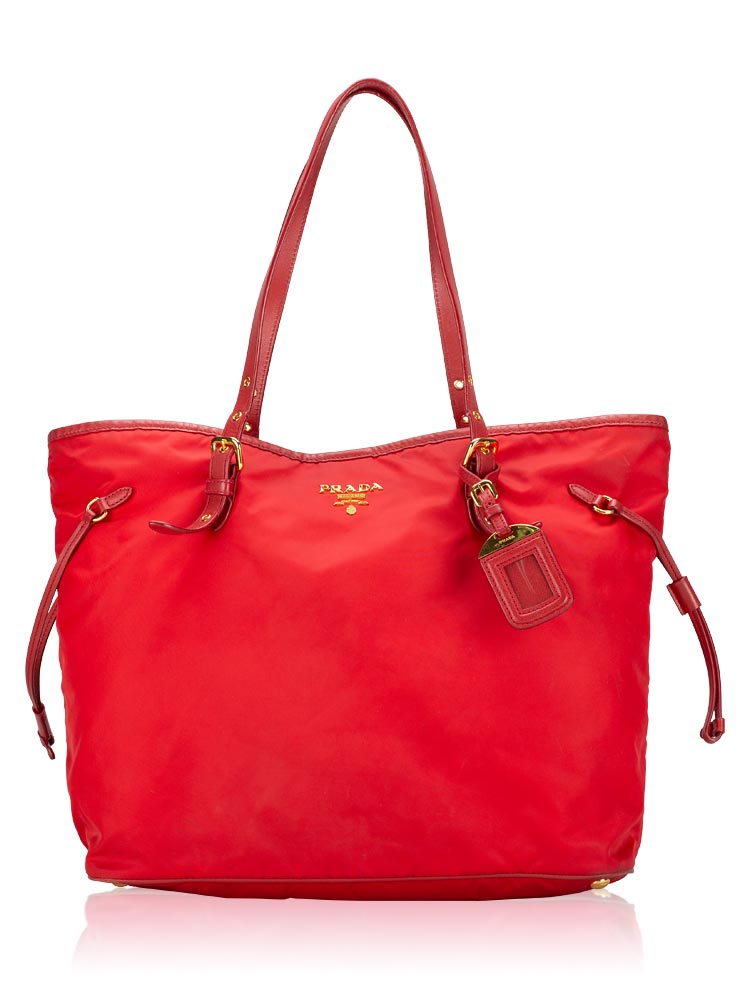 BR4997 Tessuto Saffiano Tote Rosso