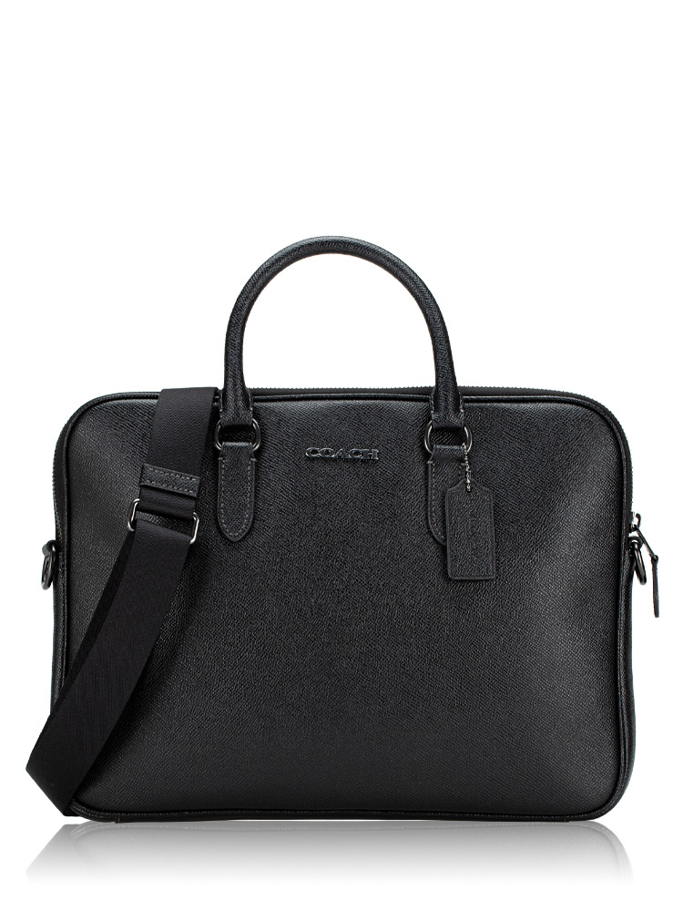 CJ652 Crossgrain Liam Compact Briefcase Black