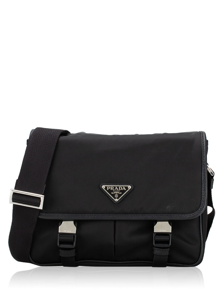 2VD769 Tessuto Saffiano Messenger Nero