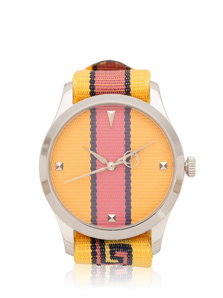 Stainless Canvas G-Timeless Watch Yellow