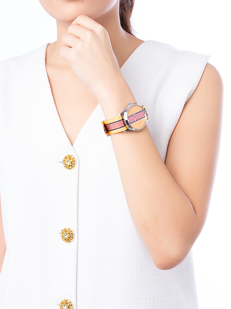 Stainless Canvas G-Timeless Watch Yellow