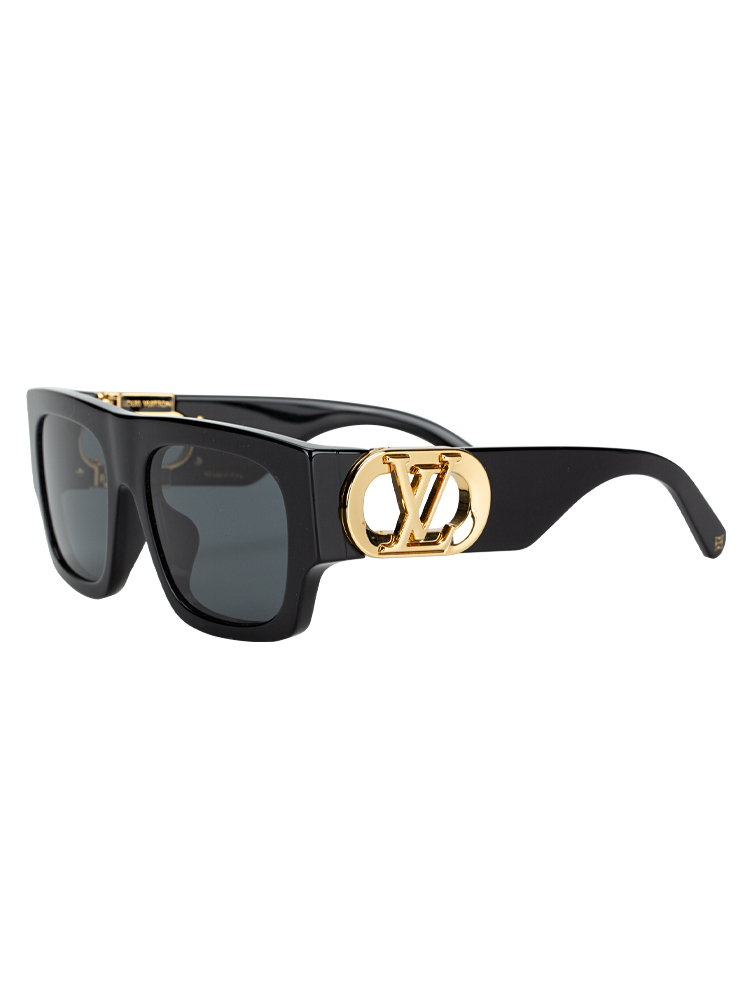 Louis Vuitton Z1478E LV Link Square Sunglasses Black - Sunglasses