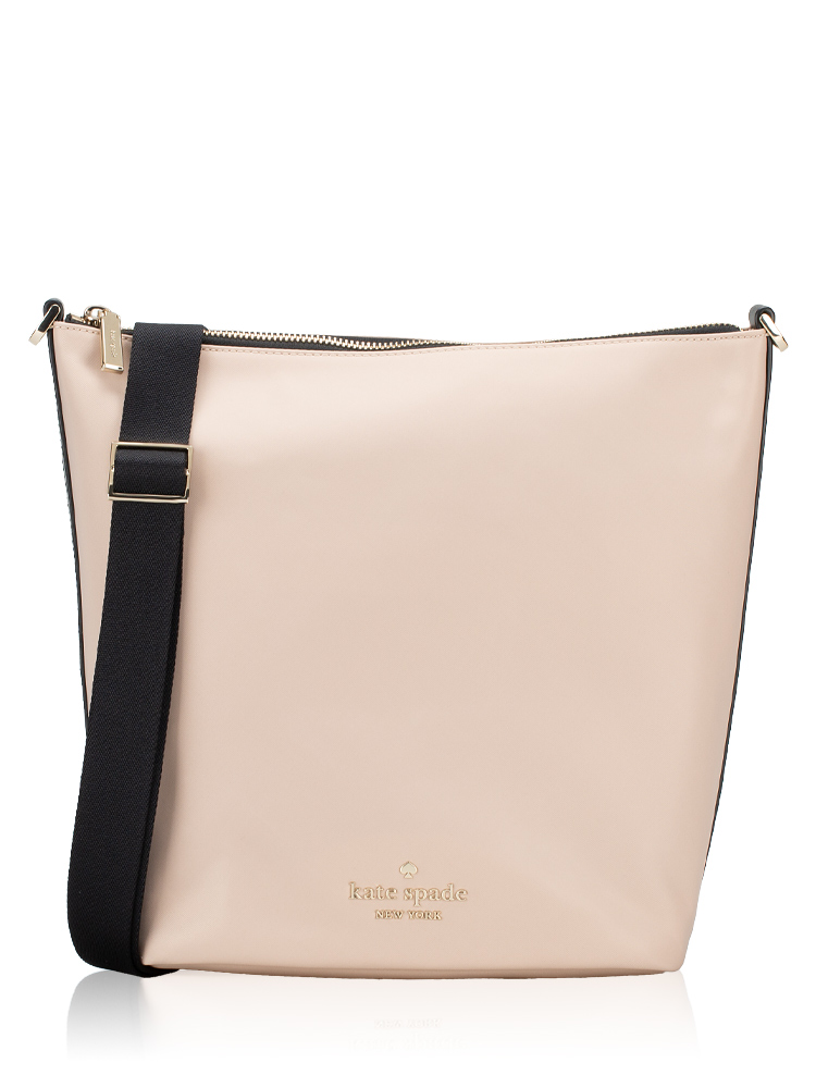 Chelsea Colorblock Nylon Duffle Crossbody Warm Beige