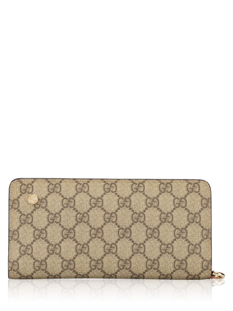 Soho Zip Wallet Beige Coral