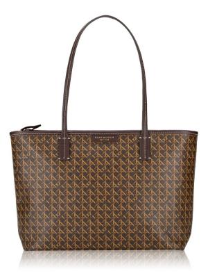 Basketweave Small Tote Walnut