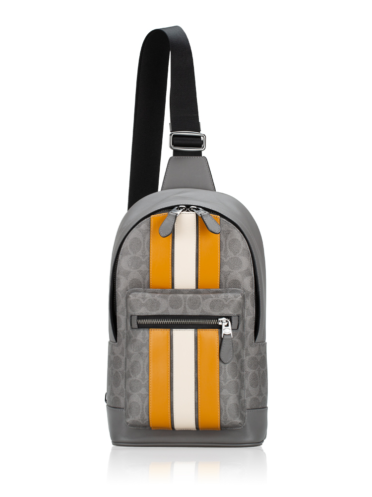 Men CV923 Signature Varsity Stripe West Pack Grey Ochre Chalk