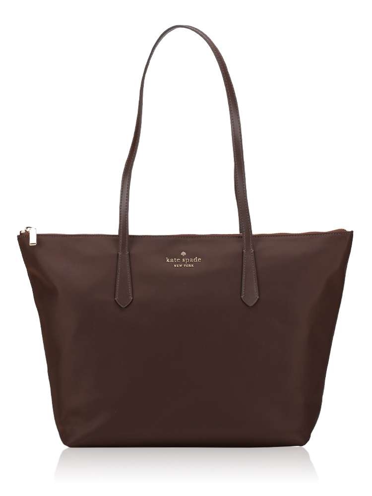 Kitt Nylon Large Tote Hot Fudge