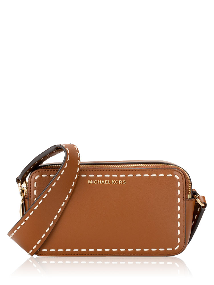 Jet Set Leather Small Double Zip Camera Bag Luggage