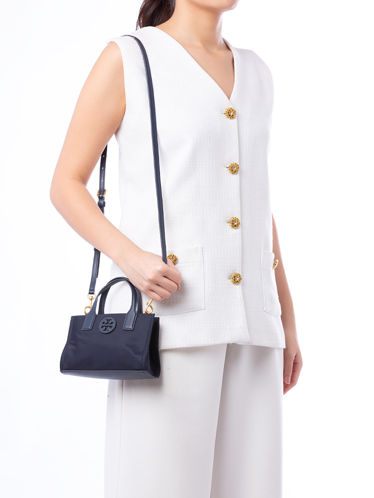 Ella Nylon Mini Tote Tory Navy