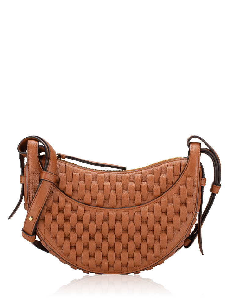 Textured Calfskin Onda Numero Dix Cognac