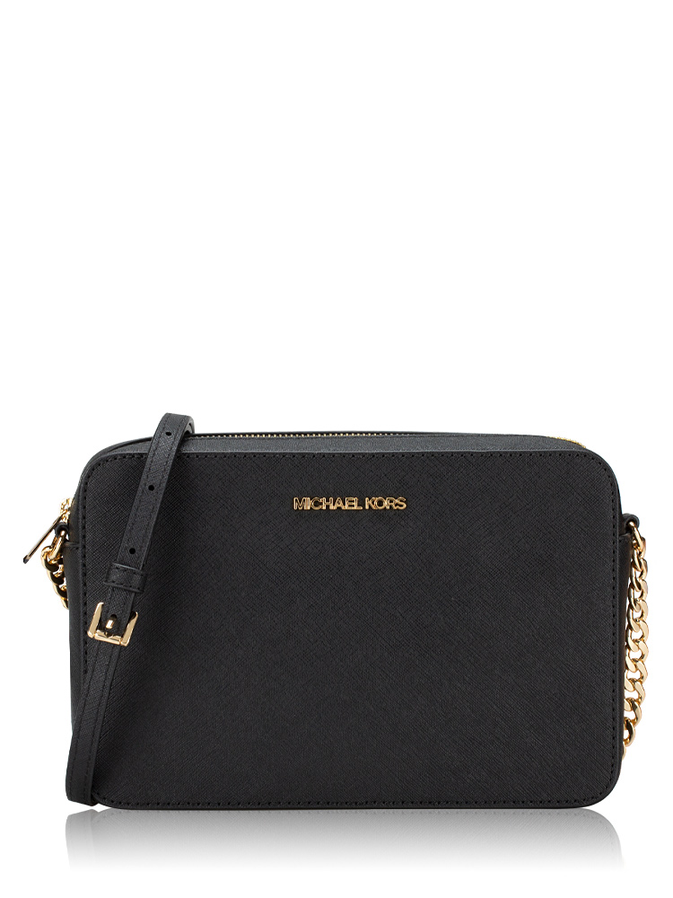 Jet Set Item Large Crossbody Black Gold