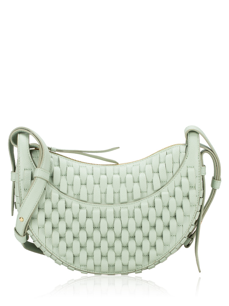 Textured Calfskin Onda Numero Dix Amande Fraiche