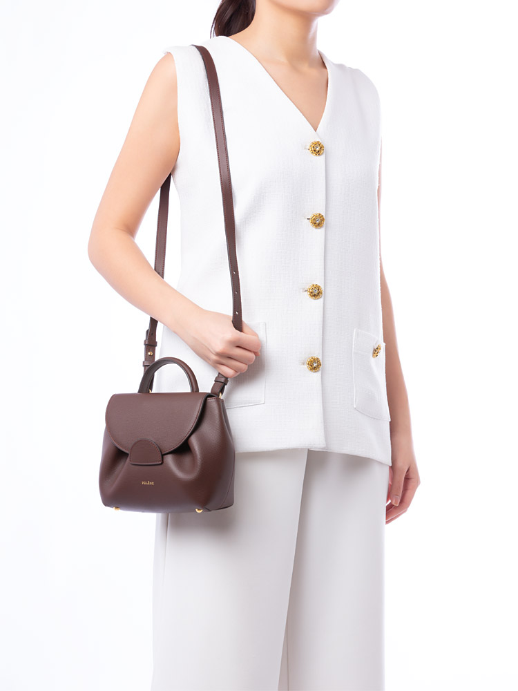 Textured Calfskin Numero Un Nano Sandalwood