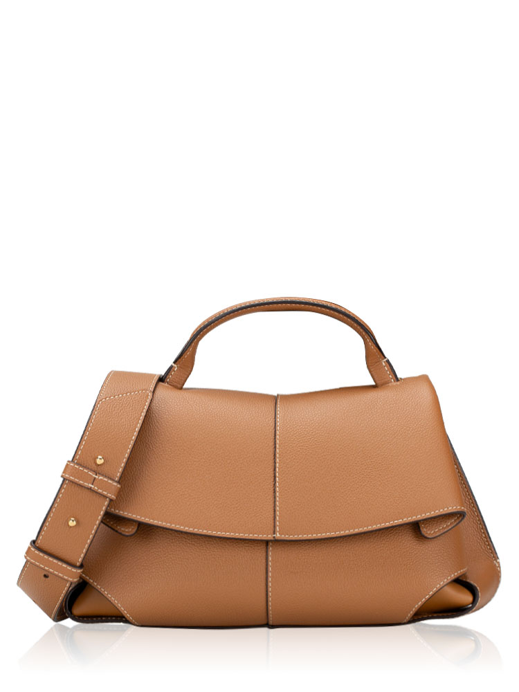 Textured Calfskin Mokki Camel