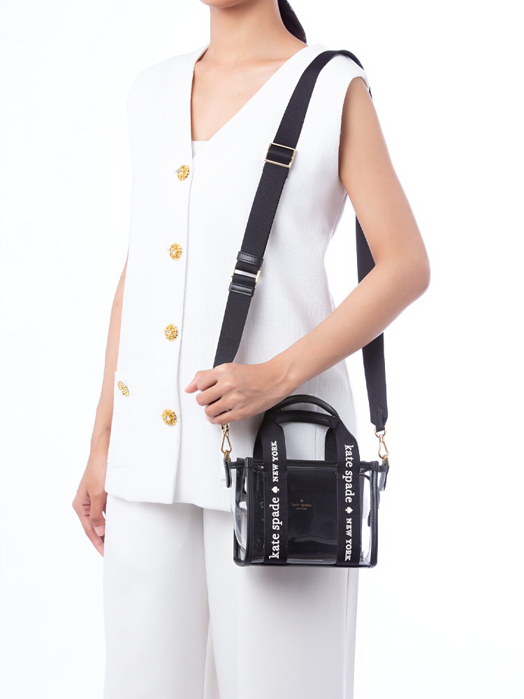 Kip Clear Mini Tote Black
