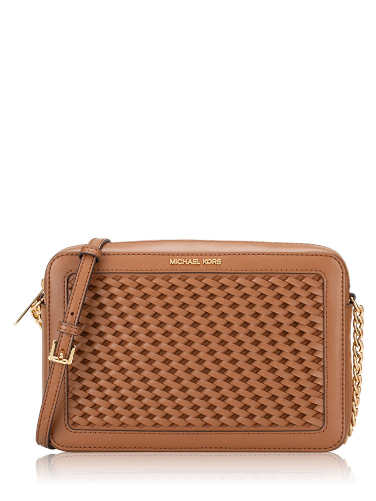 Jet Set Woven Large Crossbody Luggage