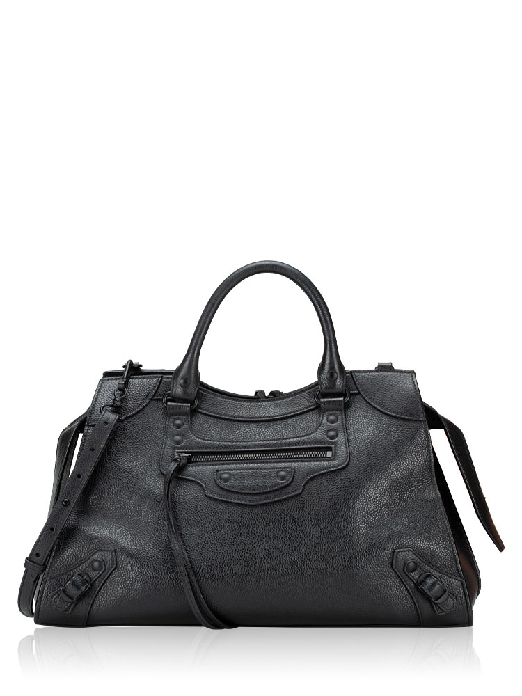 Grained Calfskin Classic Gold Neo City Black