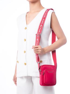 Khai Nylon Crossbody Dark Raspberry