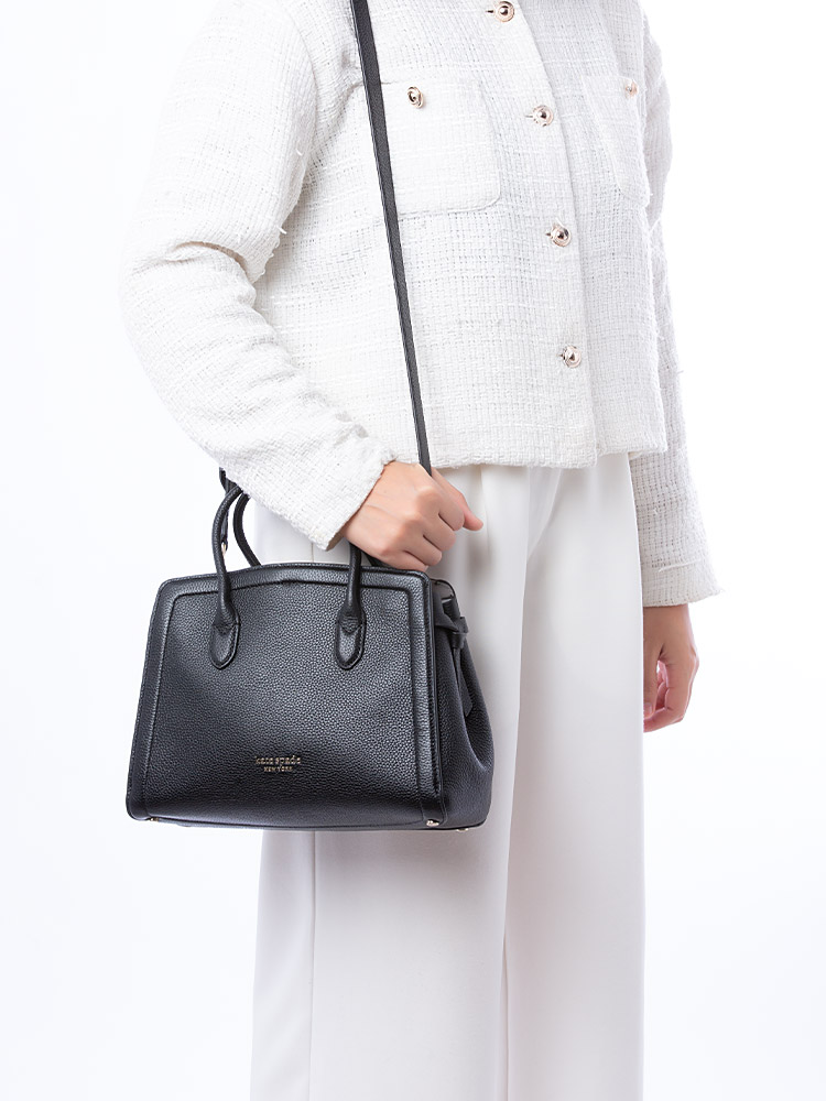 Knott Medium Satchel Black