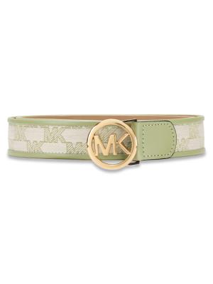 558923 Signature Leather Belt Mint Sz L