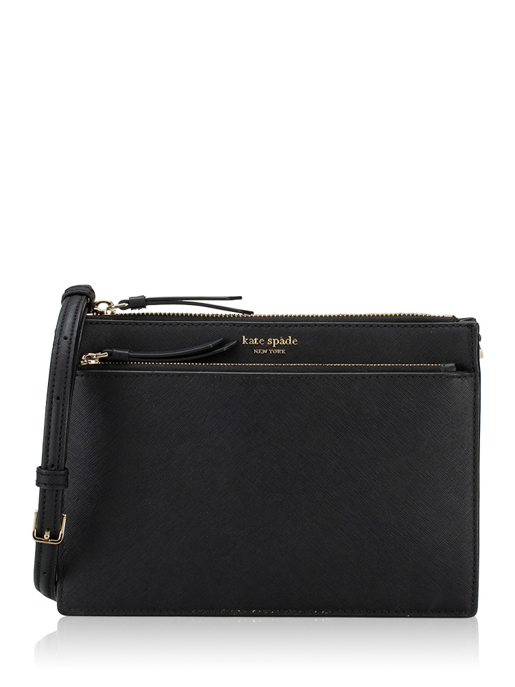 Cameron Zip Crossbody Black