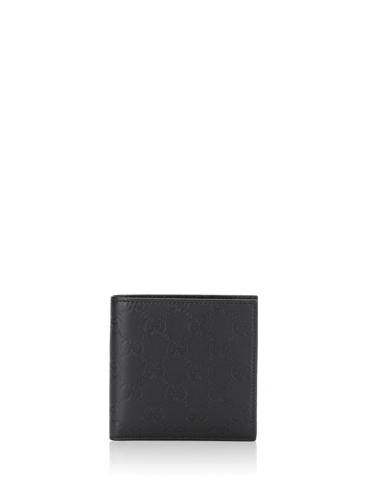 Men Calfskin Guccissima BiFold Wallet Black