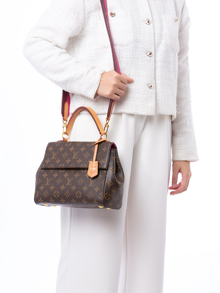 Monogram Cluny BB Bordeaux Fuchsia