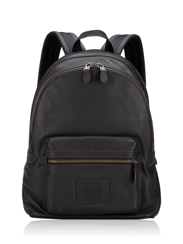 37842 Academy Leather Backpack Black