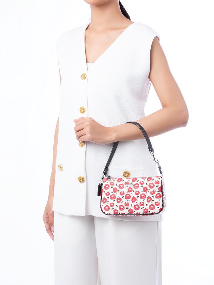 CBM74 Floral Print Nolita 19 Chalk Black Multi