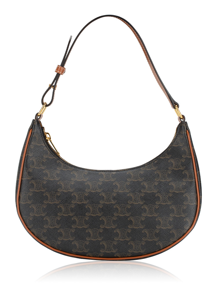 Canvas Triomphe Ava Shoulder Bag Tan