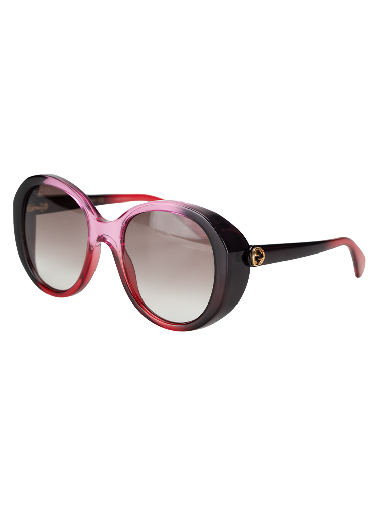 GG0368S Round GG Sunglasses Black Pink