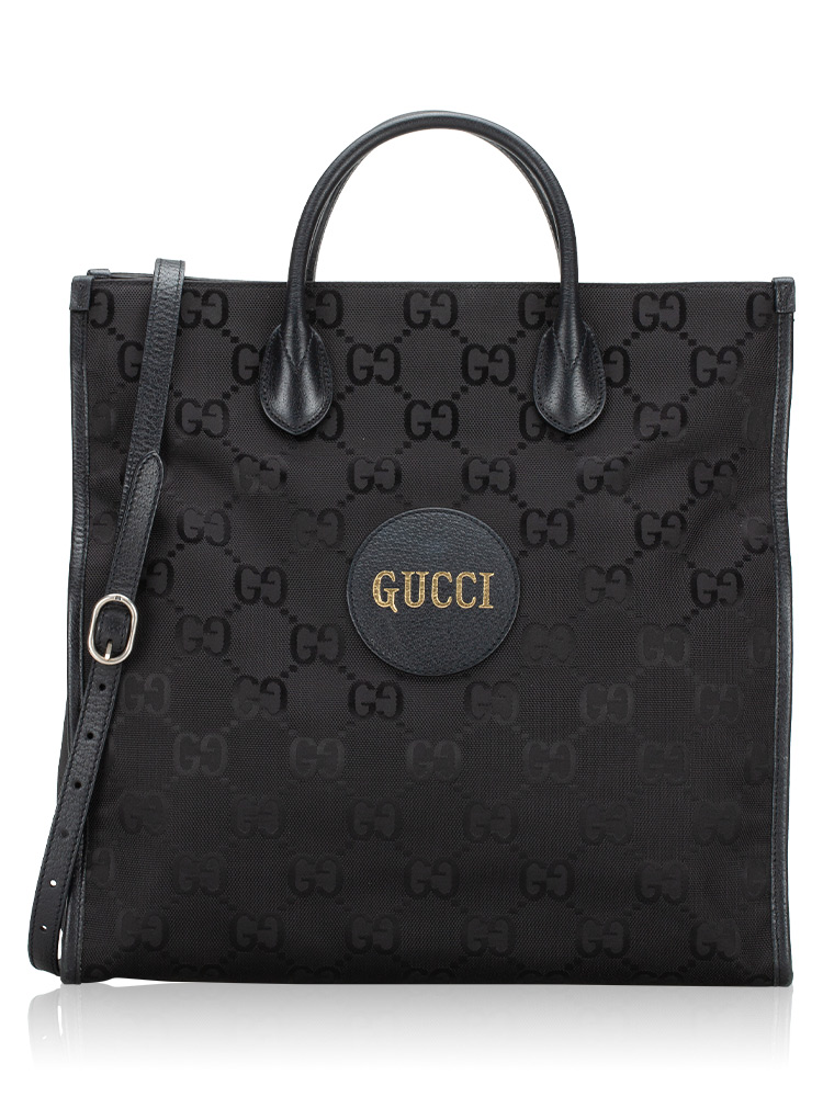 GG Nylon Vertical Off The Grid Tote Black