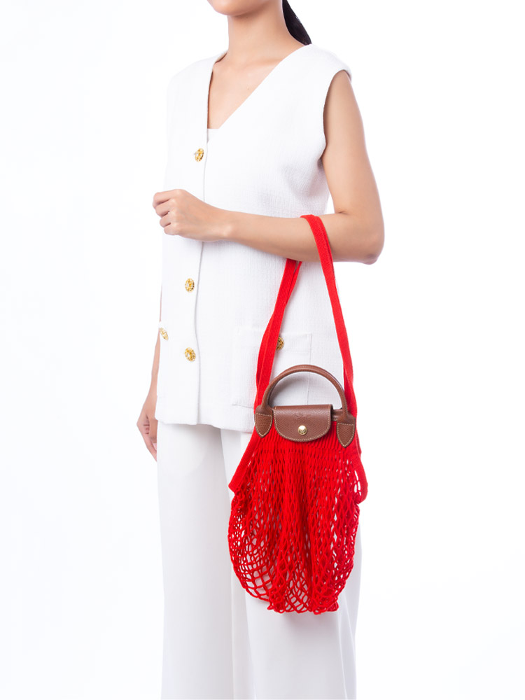 Le Pliage Filet Top Handle Rouge