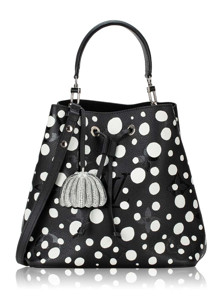 LV x Yayoi Kusama Infinity Dots Empreinte Neonoe MM Black White