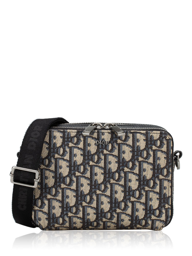 Oblique Pouch with Strap Blue