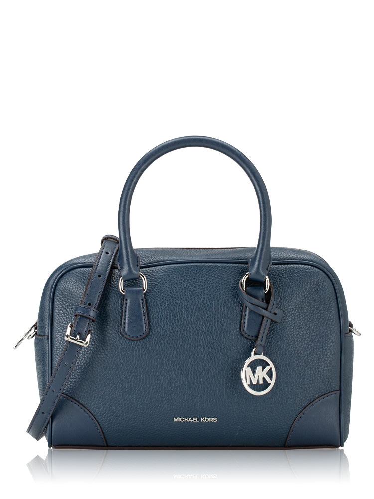 Thompson Leather Medium Duffle Navy