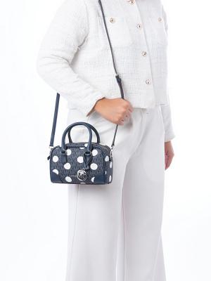 Signature Dot Thompson XS Crossbody Navy