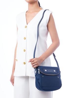 M0012909 Preppy Nylon Mini Messenger Azure Blue