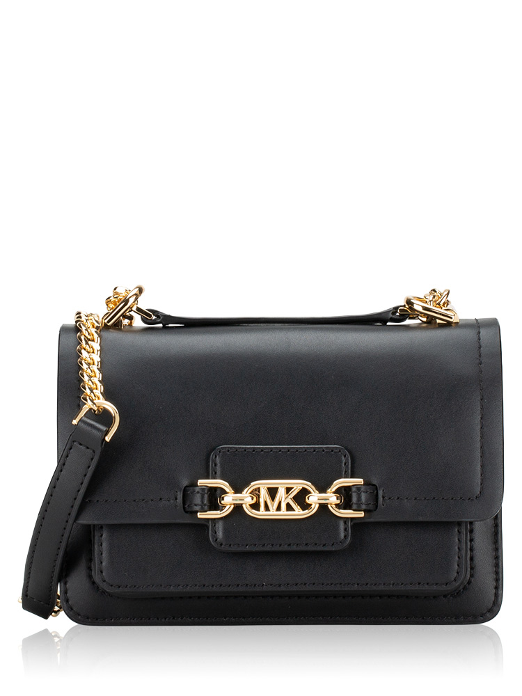 Heather Leather XS Crossbody Black