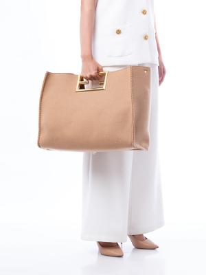 Felt Way Large Tote Camel