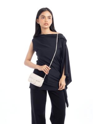 GG Marmont Matelasse Monochrome Super Mini Shoulder Bag Off White