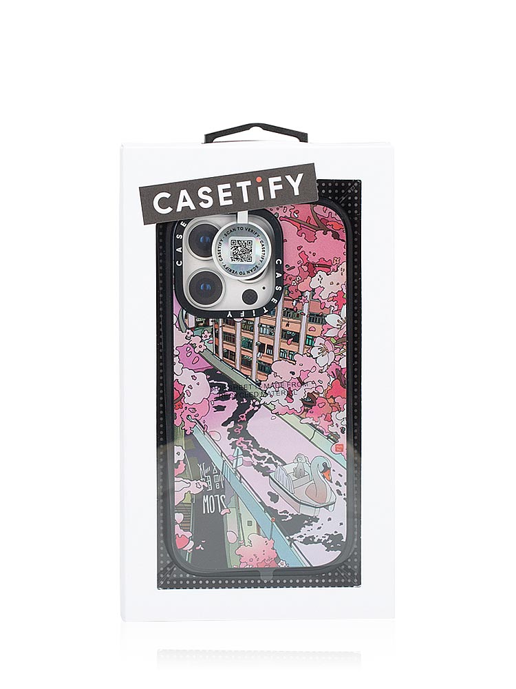 Sakura Dream iPhone 16 Pro Impact Case Matte Black